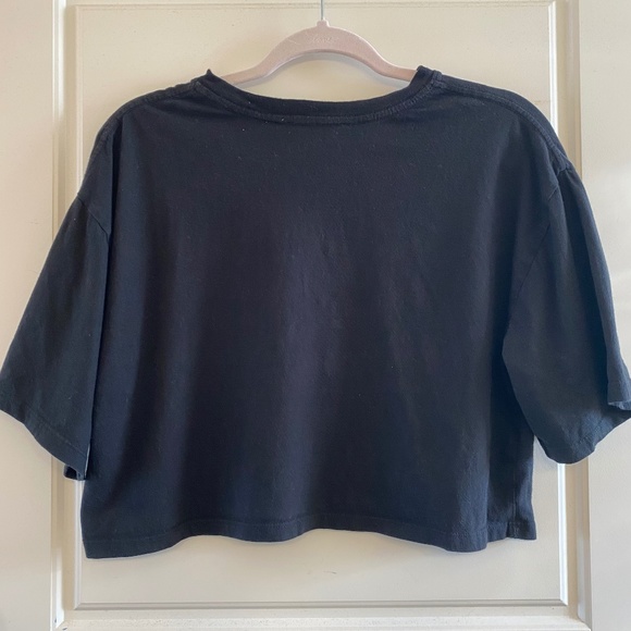 Double Zero Cropped Round Neck T-Shirt - Picture 7 of 7